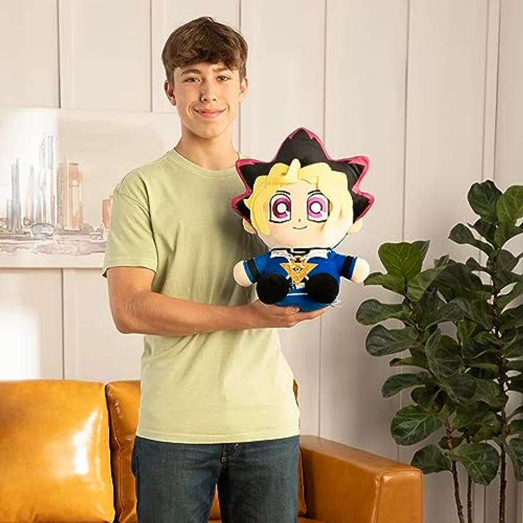 Club Mocchi Mocchi Yu-Gi-Oh! Mocchi-Mocchi Peluche Mega - Yugi MUTO 30 cm, Offizielles Lizenzprodukt, super weicher und kuscheliger Plüsch, ideal für Popkultur-Fans – Bild 5