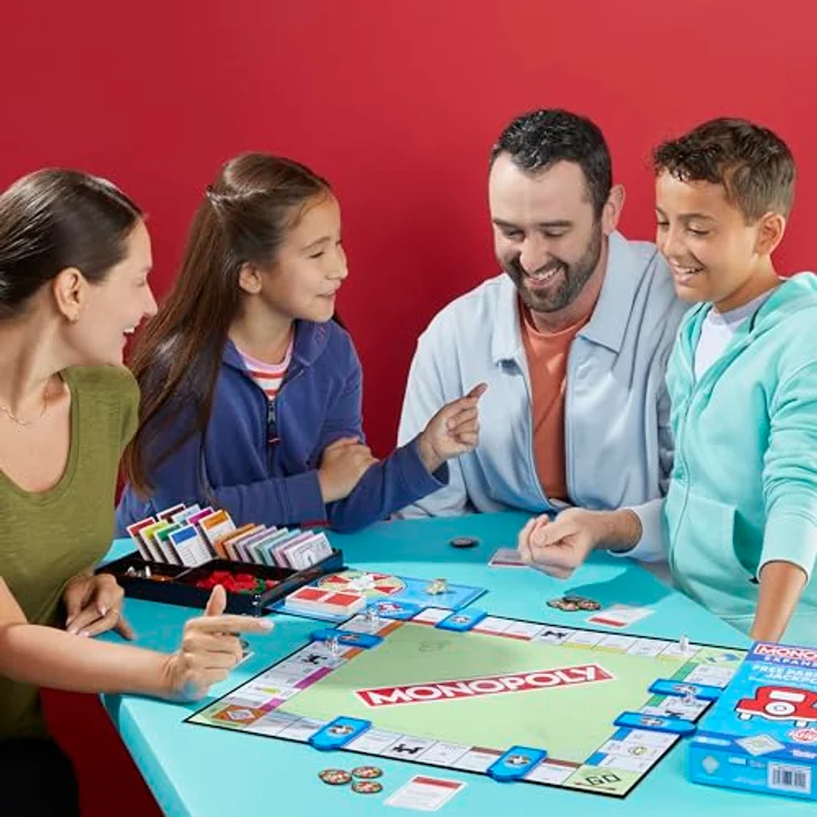 Monopoly Ergänzung Frei Parken Jackpot, Brettspiel Erweiterung für klassisches Monopoly mit Jackpot-Drehscheibe und Dealmobil, deutsche Fassung – Bild 5