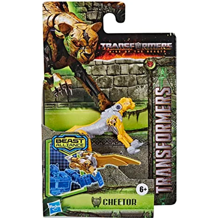 Transformers Transformers: Rise of the Beasts, Beast Battle Masters Cheetor Actionfigur, 7,6 cm, 2 Modi, gelb – Bild 2