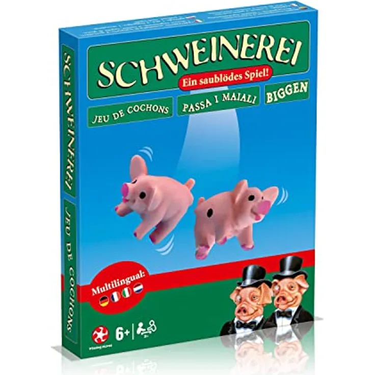 Winning Moves - Schweinerei (Neue Box) - Das Partyspiel für Kinder, Familien und Erwachsene - Alter 8+ - Deutsch
