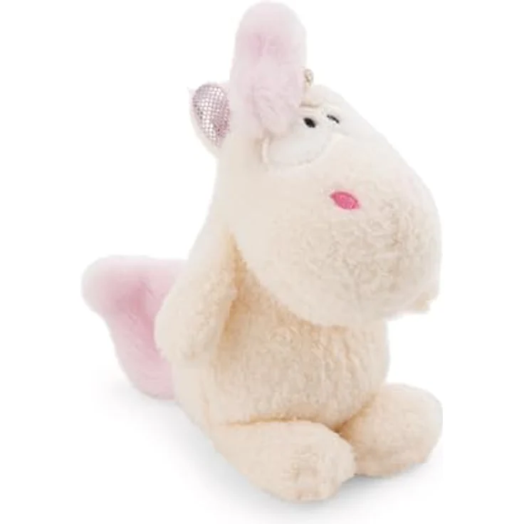 Nici Kuscheltier Theodor & Friends, Einhorn Creamy Pink 10 cm im Cupcake mit Schlaufe aus recycelten Materialien – Bild 4