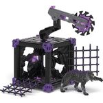 Schleich BattleCave Schattentiger, ELDRADOR Creature mit lila Kamm, ca. 15 cm