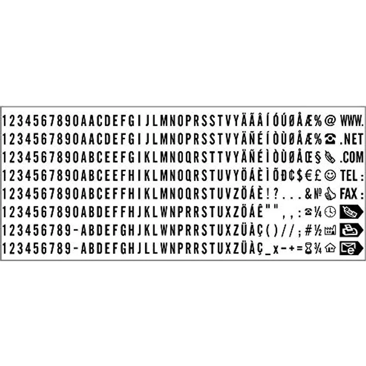 TRODAT Stempel Printy 4913 Typomatic, Textstempel mit Textplatte zum Selbersetzen, selbstfärbend, schwarz – Bild 6
