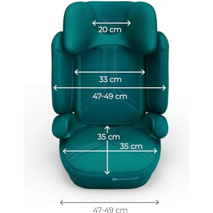 KinderKraft XPAND 2 PRO i-Size, Kindersitz gemäß ECE R129/i-Size Norm, GRÜN – Bild 8