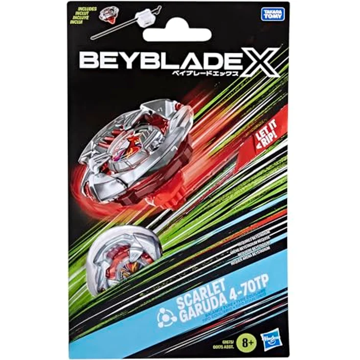 Hasbro Beyblade X Scarlet Garuda 4-70TP BX, Starter Pack mit 1 rechtsdrehenden Balance-Typ Kreisel und X-Celerator Beschleunigungssystem – Bild 3
