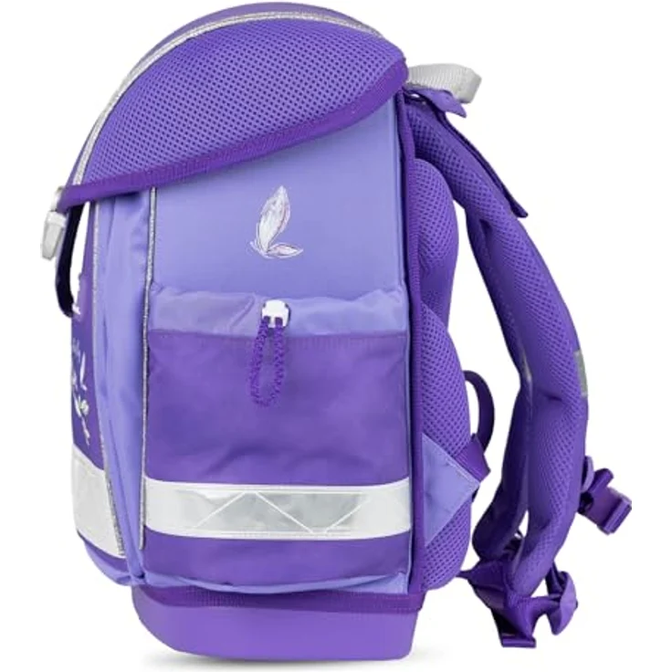 Belmil Schulranzen Classy Ergonomisch Set, 4 tlg. - Leichtes, wasserdichtes Schulranzen-Set mit atmungsaktiver Rückenpolsterung, 19 L Volumen, für A4-Formate, empfohlen von AGR – Bild 6