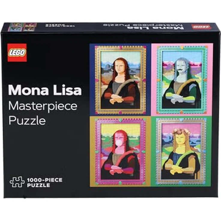 Chronicle Books Lego Masterpiece Puzzle: Mona Lisa 1000-Teile Puzzlestück, langlebig und aus hochwertigem Material – Bild 2