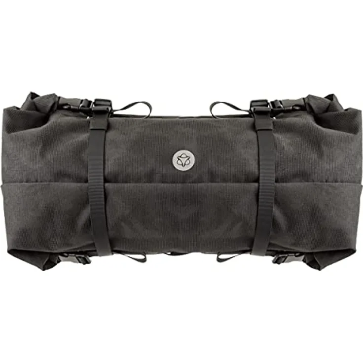 AGU Bikepacking Lenkertasche Fahrrad, 17L Fahrradtasche Lenker, Wasserabweisend, Reflektierend, Einfache Montage, 100% Recyceltes Polyester - Reflective Mist