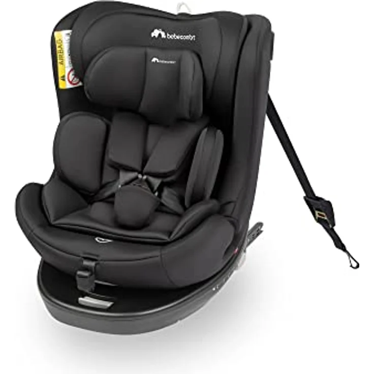 Bebeconfort EvolveFix i-Size, um 360° drehbarer Kindersitz, Kindersitz der Gruppe 0 1 2 3, ISOFIX-Kindersitz, ab Geburt bis zu 12 Jahren, bis zu 36 kg, 40-150 cm, Black Mist – Bild 2