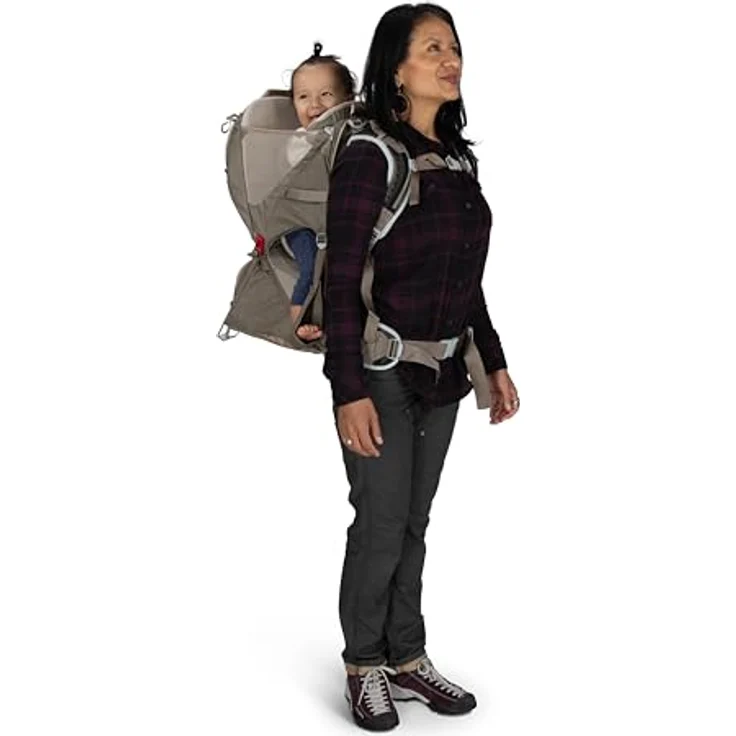Osprey Poco LT, Babytrage für Outdoor-Aktivitäten, max. Traggewicht 22 kg, grau – Bild 11