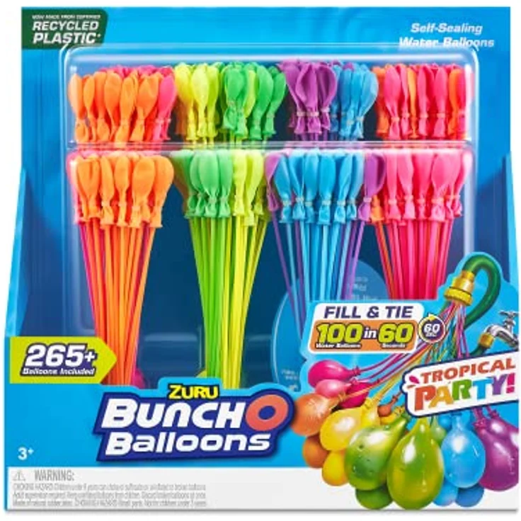 Zuru Bunch O Balloons, Wasserbomben-Set, Mehrfarbig, schnelles Befüllen in unter 60 Sekunden – Bild 1