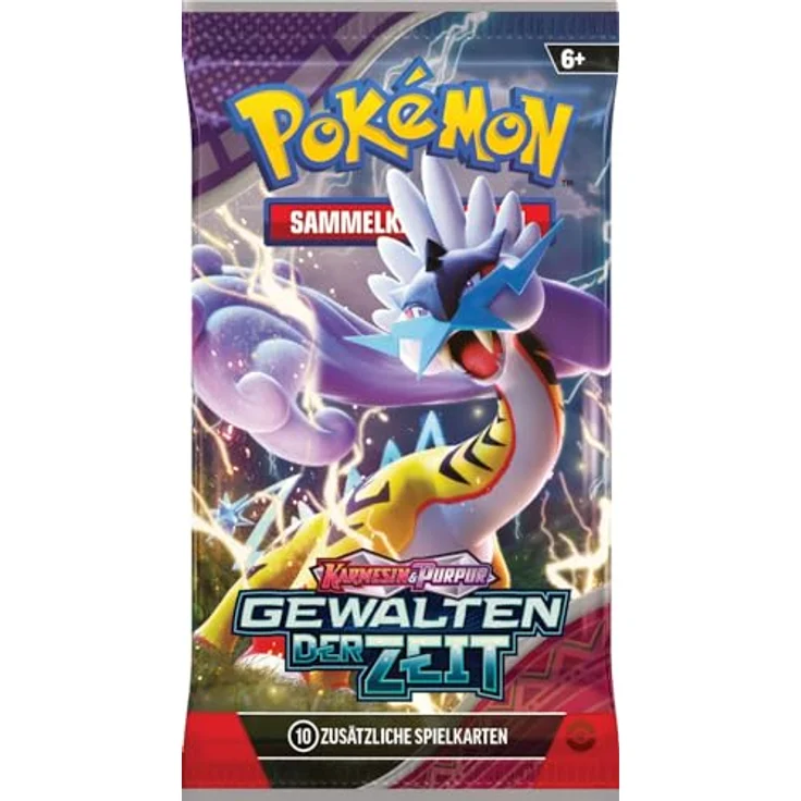 Pokémon Pokémon-Sammelkartenspiel: 3er-Pack Karmesin & Purpur – Gewalten der Zeit: Mopex (Blau) - mit holografischer Promokarte und brandneuen Pokémon-ex-Karten – Bild 4