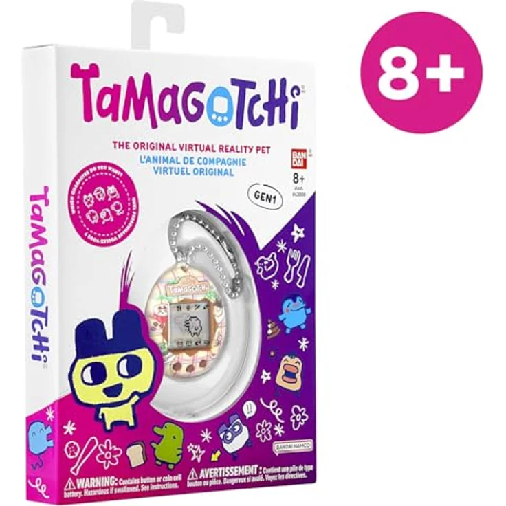 Bandai TAMAGOTCHI Interactive Digitalpet, Cafe mit originaler Programmierung, Charakterspiel und Pflegefunktionen – Bild 7