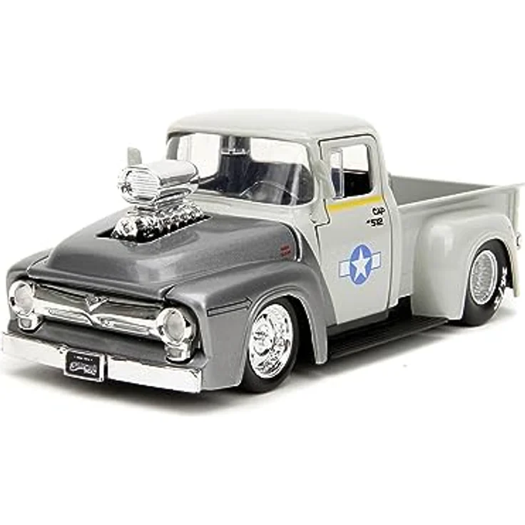 Jada Toys Street Fighter 1956 Ford Pickup 1:24, authentisch lizenziert von Capcom mit hochdetaillierter Skulptur und hochwertigen Lackdetails – Bild 5