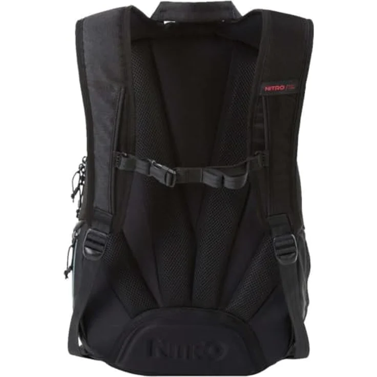 NITRO Schulrucksack Stash, praktischer Polyester-Rucksack mit ausreichend Stauraum, schwarz – Bild 4