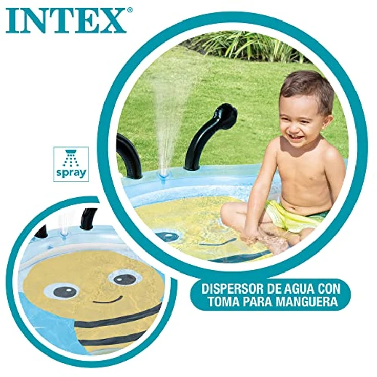 Intex - Baby Pool Ape, Farbe Hellblau Gelb Schwarz, 58434NP – Bild 3