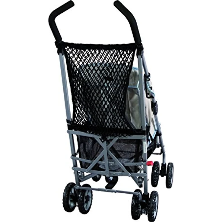 sunnybaby 19267 - Einkaufsnetz, Universalnetz für Kinderwagen & Buggys | mit Knebelverschluss - Farbe: SCHWARZ | Qualität: MADE in GERMANY – Bild 2