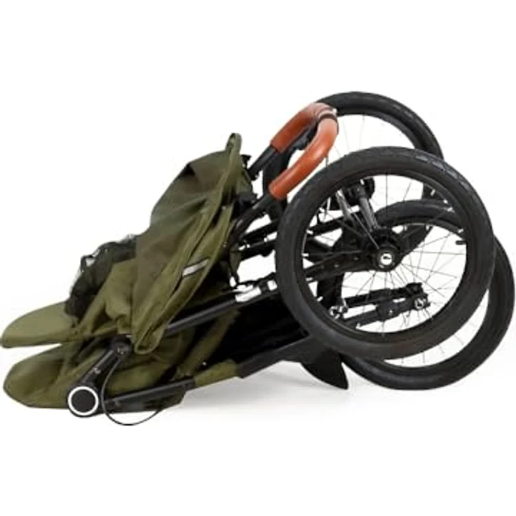 Babytrold Jogger Kinderwagen, mit großen Lufträdern, Handbremse und zusammenklappbar, grau – Bild 7