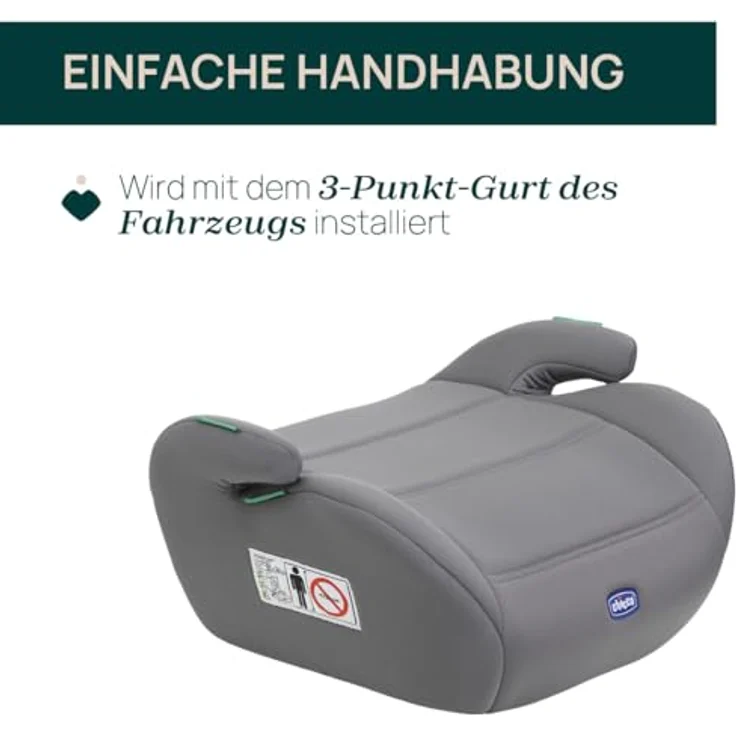Chicco Quasar I-Size, Kindersitzerhöhung für Kinder von 125 bis 150 cm, weich gepolsterte Armlehnen – Bild 3