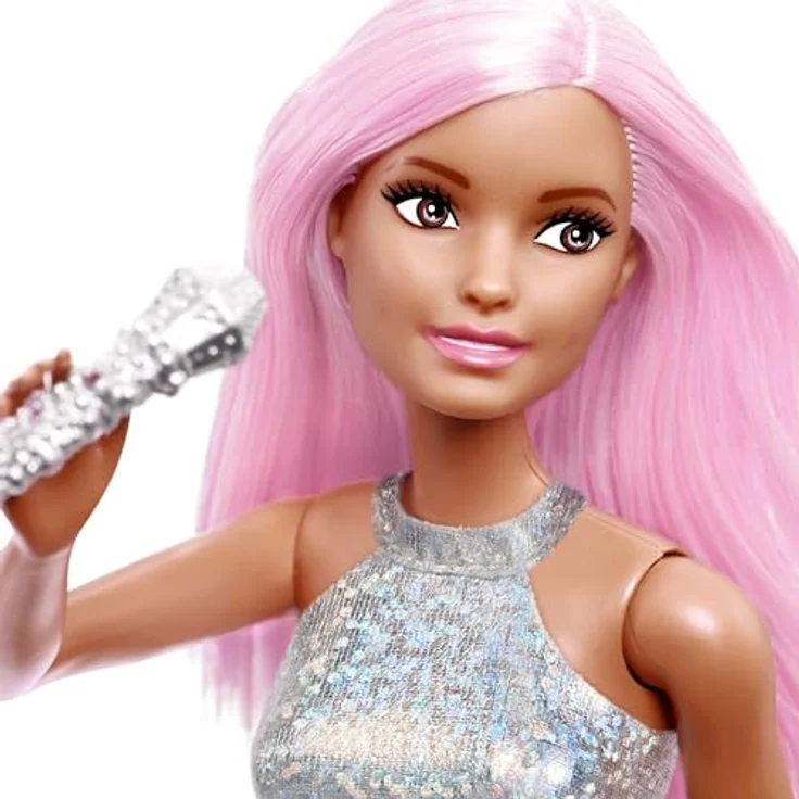 Mattel Barbie Sängerin Puppe, Ankleidepuppe mit verschluckbaren Kleinteilen, nicht geeignet für Kinder unter 3 Jahren – Bild 4