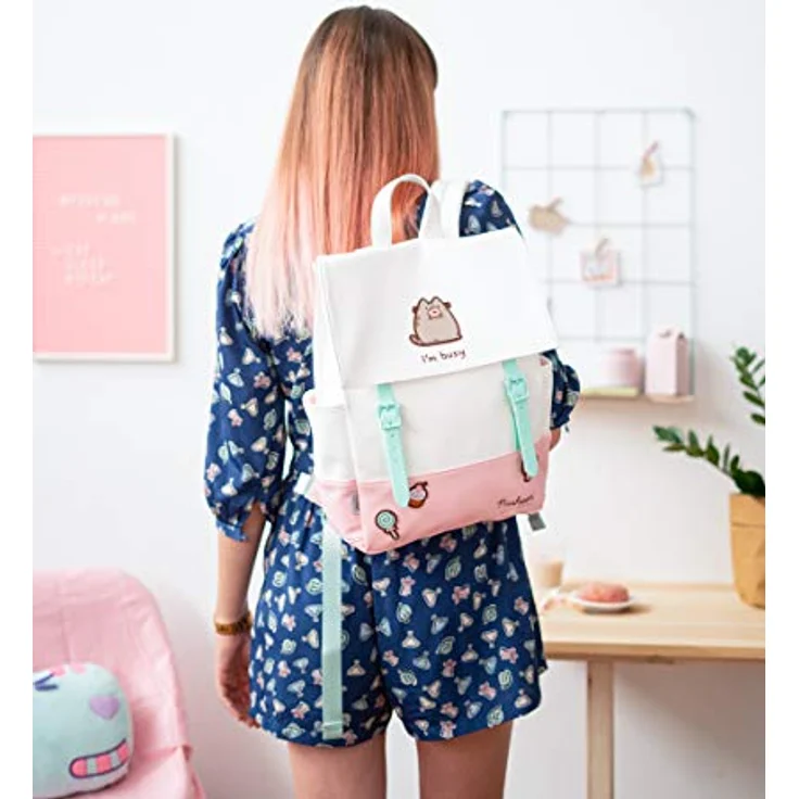 Pusheen School backpack Rose Collection white – Bild 3