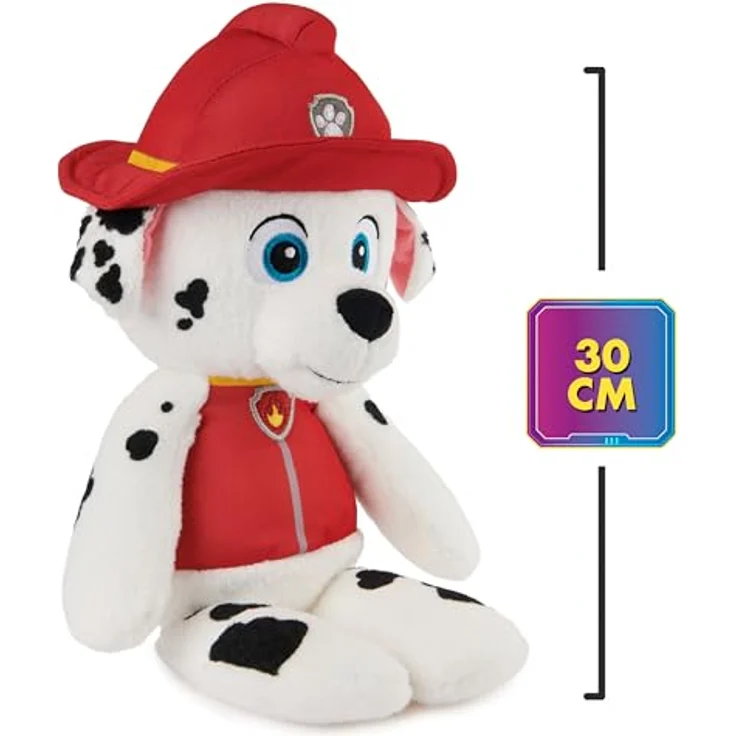 GUND PAW Patrol Schlenkerplüsch Marshall, 30 cm - hochwertiges Plüschtier aus weichem Velours-Frottee mit gestickten Augen, original im Look der TV-Serie, für Kinder ab 1 Jahr – Bild 2
