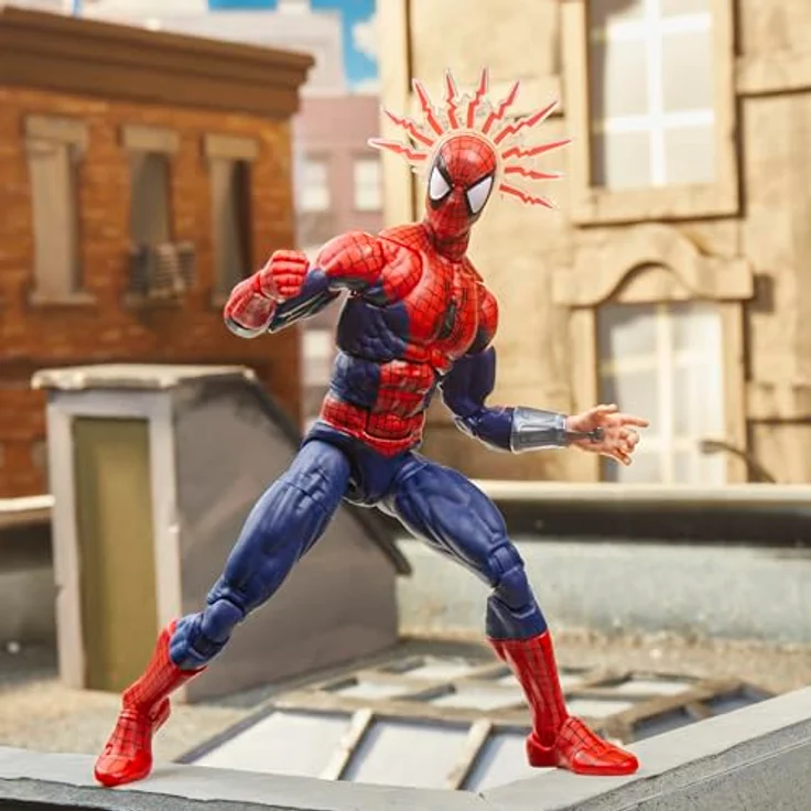 Hasbro Marvel Legends Maximum Series Spider-Man Actionfigur, 15 cm, rot, detailgetreu und aufwendig gestaltet – Bild 4