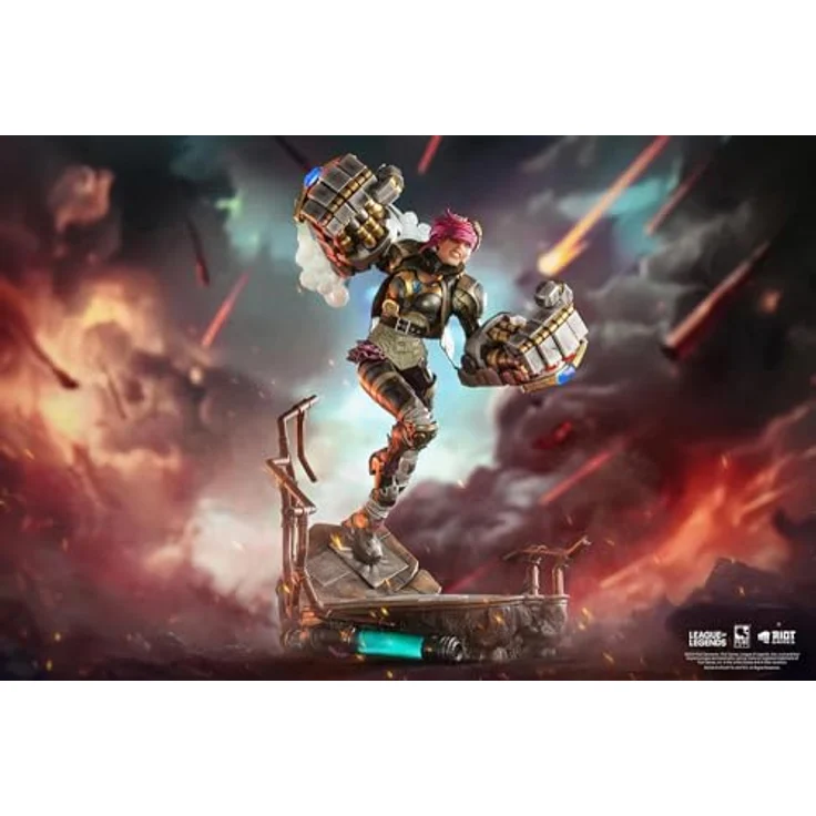 Pure Arts League of Legends Statue 1/6 Vi, 40 cm, detailgetreu mit LED-Lichtfunktion, limitierte Auflage von 2500 Stück – Bild 2