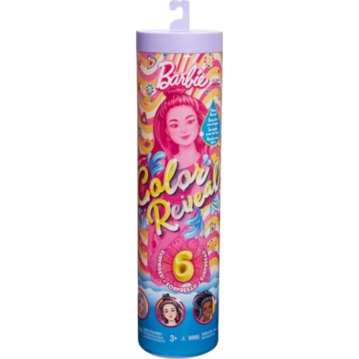 Barbie Anziehpuppe Color Reveal, Rainbow Groovy, mit Farbwechsel - Preisvergleich – Bild 4