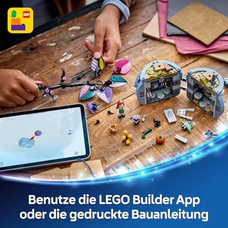 LEGO Disney Sallys Blumentopf (43288), 346-teiliges Bastelset für Kinder ab 9 Jahren, Höhe 27 cm, mit dekorativen Kunstblumen und internen Szenen aus "The Nightmare Before Christmas" – Bild 8