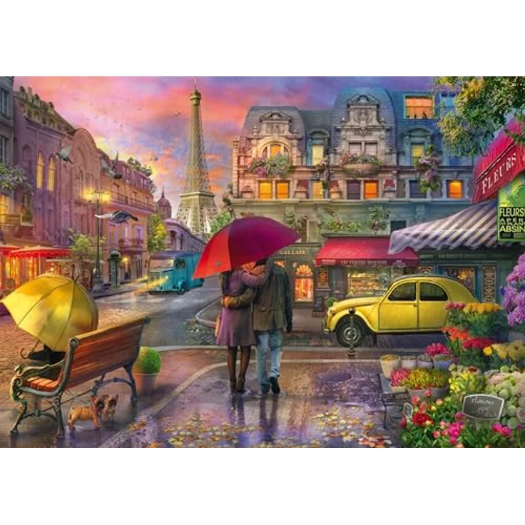 Schmidt Spiele 59713 Regenzauber in Paris, 500 Teile Puzzle, Mehrfarbig – Bild 4