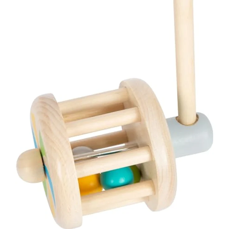 Small Foot - Wooden Push Figure Rattle, Babyspielzeug aus Holz, ergonomisches Design – Bild 4