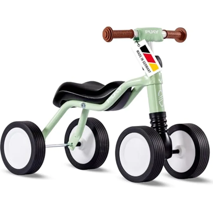 PUKY WUTSCH Pastel Green, Lauflernrad für Kinder ab 1 1/2 Jahren, Ergonomischer Sitz, Sicherheitslenker, Pendelachse, Indoor & Outdoor, FLOAT-Laufrad