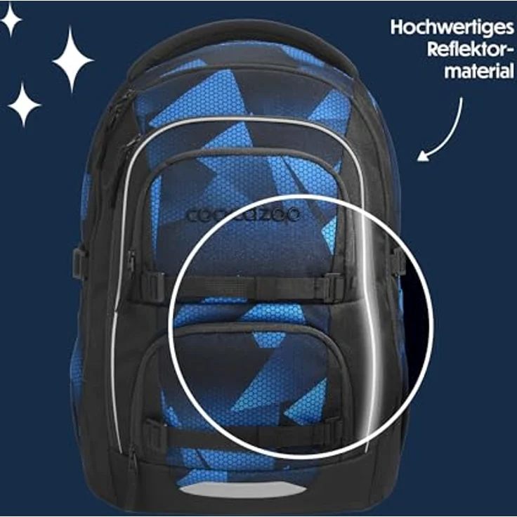 coocazoo Schulranzen PORTER, ergonomisch, größenverstellbar, 35 Liter Stauraum, individuell gestaltbar – Bild 6