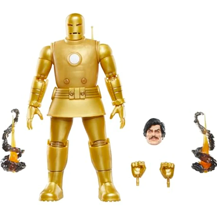Marvel Legends Iron Man (Model 01 - Gold), 15 cm Action-Figur mit 7 Accessoires und 20 beweglichen Punkten – Bild 1
