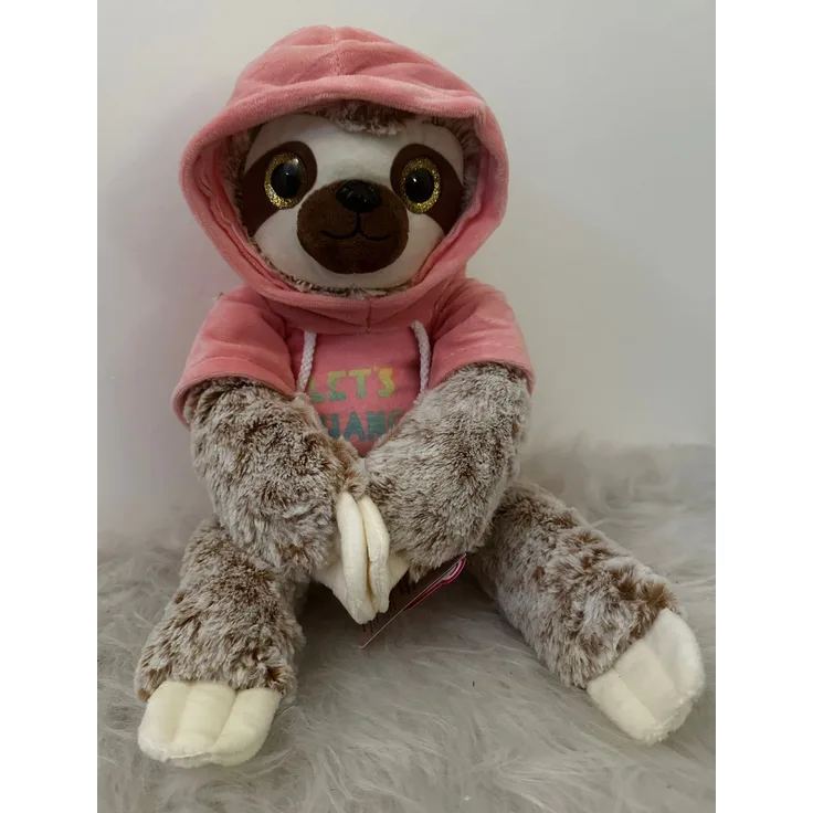 SOMA Faultier Kuscheltier XXL 52 cm, Plüsch Stofftier in rosa, Kawaii Anime Design, geeignet als Geschenk für Kinder, ungiftig und waschbar