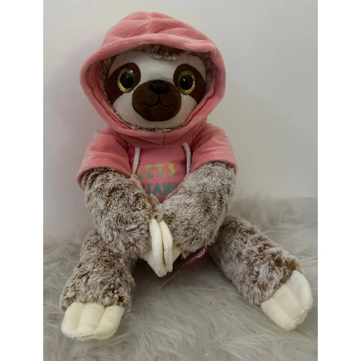 SOMA Faultier Kuscheltier XXL 52 cm, Plüsch Stofftier in rosa, Kawaii Anime Design, geeignet als Geschenk für Kinder, ungiftig und waschbar