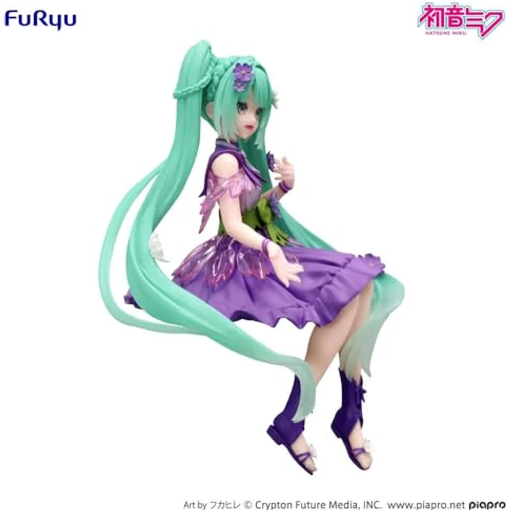 USA Gundam Store Hatsune Miku Flower Fairy Cosmos Purple Color Version Figur, 14 cm Noodle Stopper – Bild 6