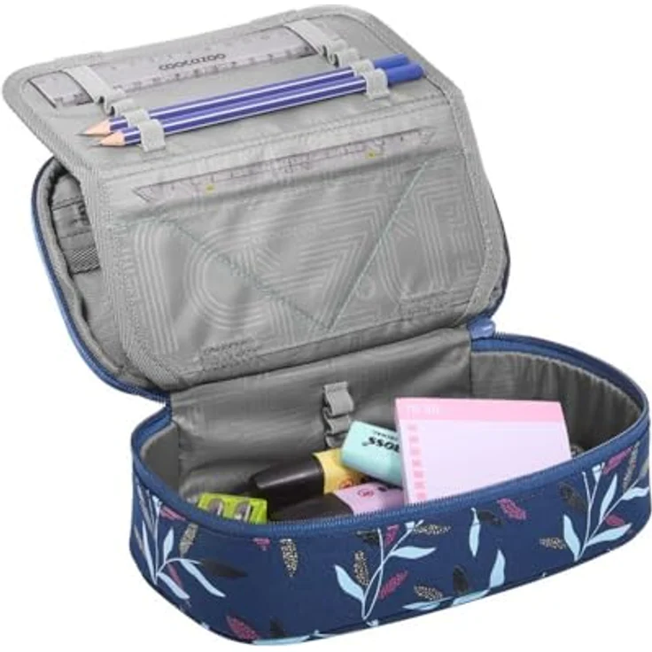 Coocazoo Schlampermäppchen Pencil Case Boho Glam, dunkelblau, geräumiges Hauptfach, robustes Material, komfortabler Tragegriff, modernes Design – Bild 2