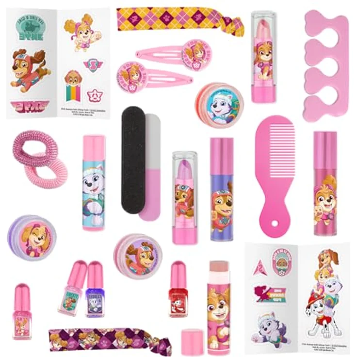 KTN Dr. Neuberger GmbH PAW PATROL Beauty Adventskalender, Weihnachtskalender mit 24 Türchen und kindgerechter Kosmetik, winterliches Design mit PAW PATROL Charakteren – Bild 3
