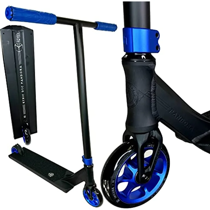 F26 Ethic DTC Erawan I Pandora I V2 Stunt-Scooter I Leichtgewichtig I Park I Hybrid I Street I Trick I Roller I Freestyle (Blau, 85cm)