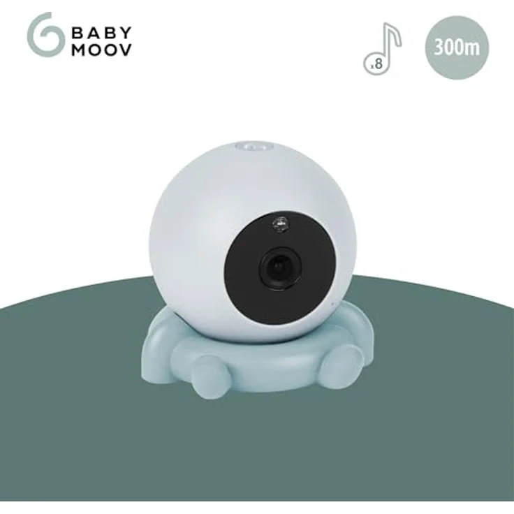 Babymoov Yoo Roll Zusatzkamera für Babyphone, Akkubetrieb, 10 Stunden Laufzeit, 300 m Reichweite – Bild 3