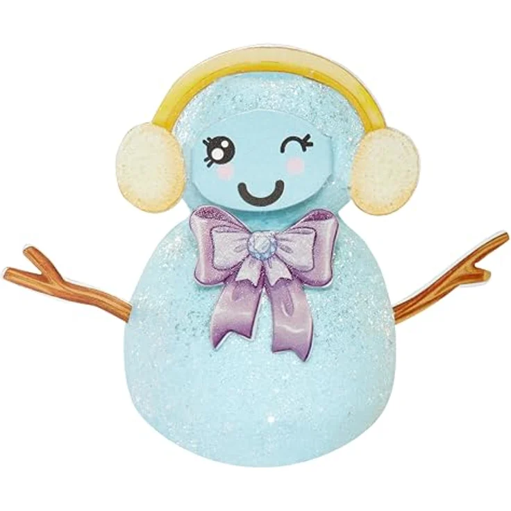 Rainbow High Anziehpuppe Winter Wonderland Doll - Skyler (Blue) mit Glitzerschnee und Schneemann Bastelset – Bild 6