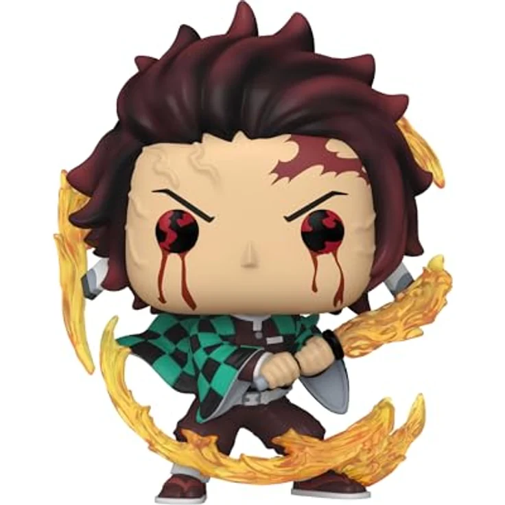 Funko Pop! Animation: DS - Tanjiro Kamado (Sun Breathing) - Demon Slayer - Vinyl-Sammelfigur - Geschenkidee - Offizielle Handelswaren - Spielzeug Für Kinder und Erwachsene - Anime Fans - 9,5 cm - Hochwertiges Vinyl - Idea für Demon Slayer Sammler – Bild 2