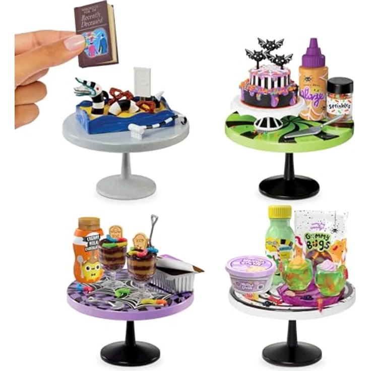 MGA ENTERTAINMENT Kreativset MGA's Miniverse - Make It Mini Diner: Halloween mit 4 Beetlejuice-Rezepten und UV-Licht-Härtung – Bild 6