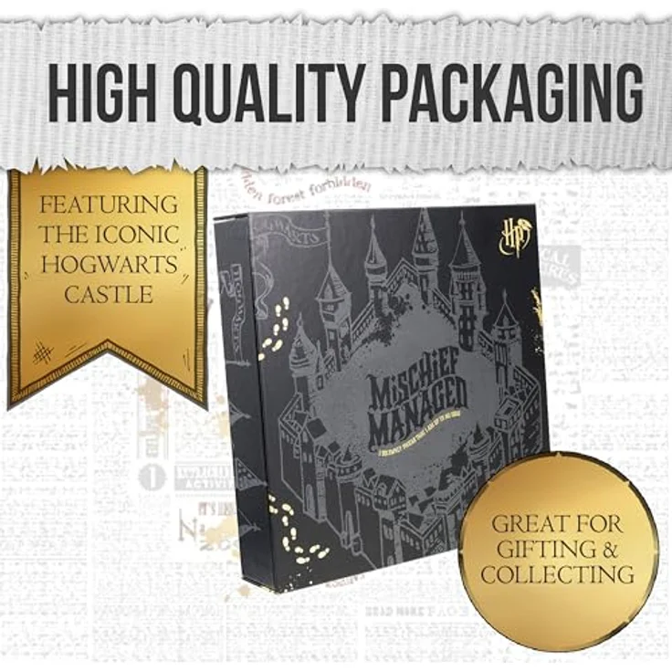 Blue Sky Studios Harry Potter Geschenkbox, Karte des Rumtreibers mit Schreibset, Sammelfigur – Bild 5