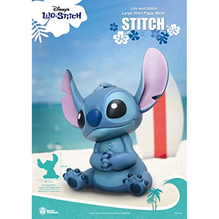 Beast Kingdom Toys Lilo and Stitch Piggy Vinyl Spardose, 40 cm große Spardose in bedruckter Box – Bild 5