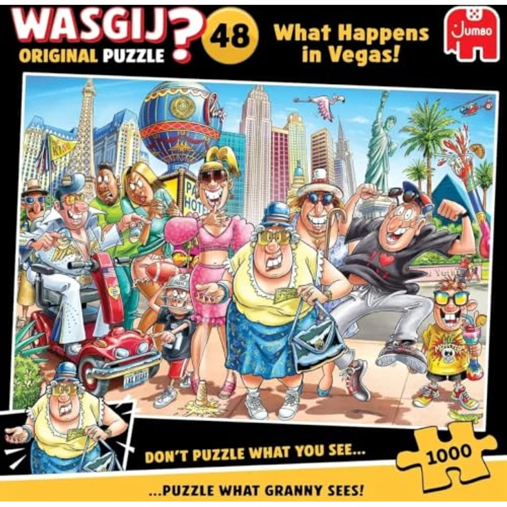 Wasgij Original 48 What Happens in Vegas!, Puzzle mit 1000 Teilen für kreative Denker – Bild 2