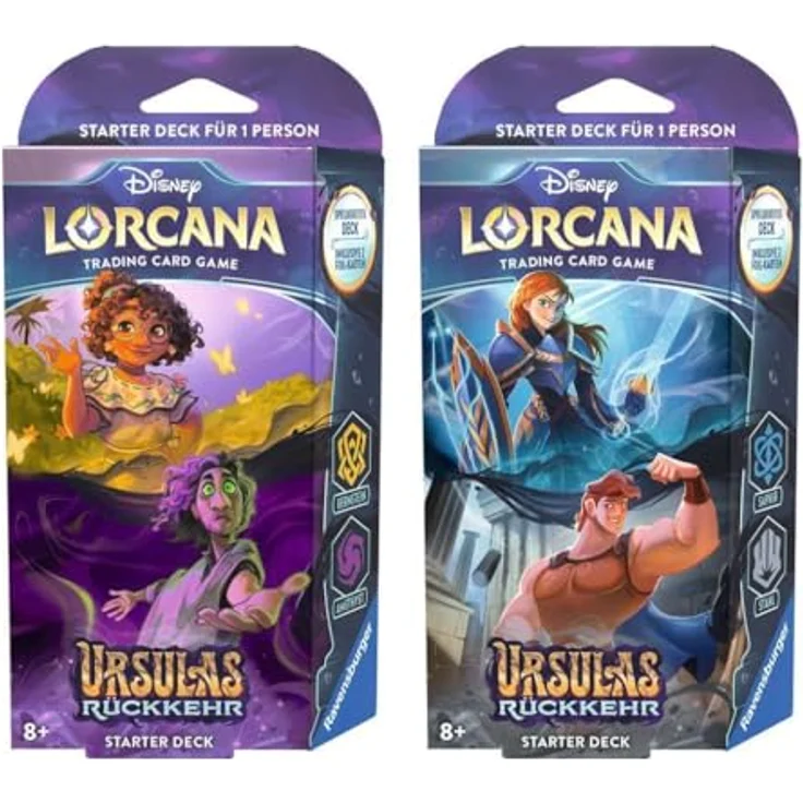Ravensburger Spielverlag Disney Lorcana: Ursulas Rückkehr - Starter Deck Bernstein und Amethyst (Deutsch) - Enthält spielbereites Deck mit Fokus auf Bernstein- und Amethyst-Tinten – Bild 3