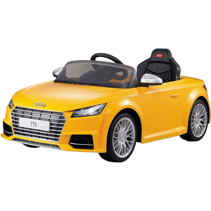 Rastar Ride-On Elektroauto Audi TTS Roadster, gelb, mit Fernbedienung, LED-Scheinwerfer und Ultra-Grip Gummirädern